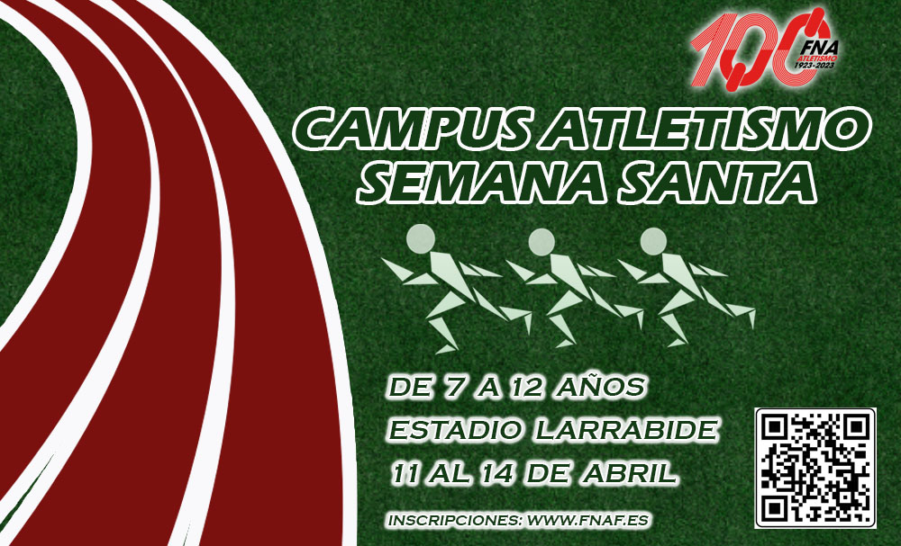 Inscripciones abiertas para el Campus de atletismo de Semana Santa